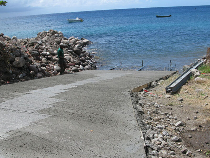 Construction cale de halage Petit-Hanse