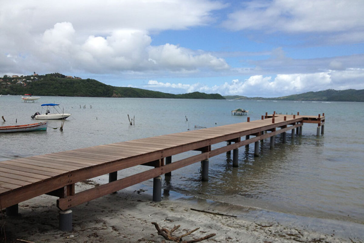 Réalisation ponton pêcheurs au Robert