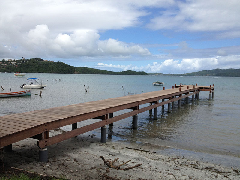 Réalisation ponton pêcheurs au Robert